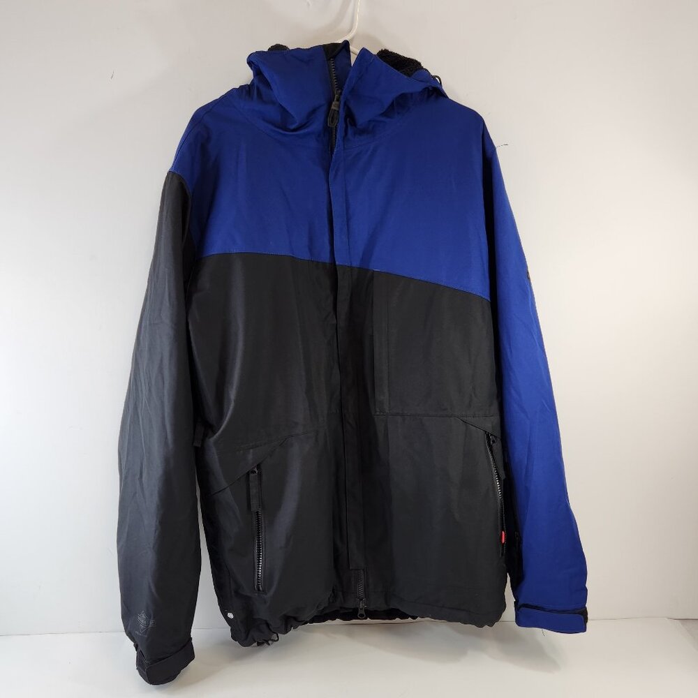 686 Michaela Kira West Snowboarding Jacket Mens Medium Blue Black